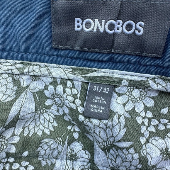 Bonobos Men's Relaxed Flat-Front Chinos Teal Blue, 31/32 - Picture 5 of 12